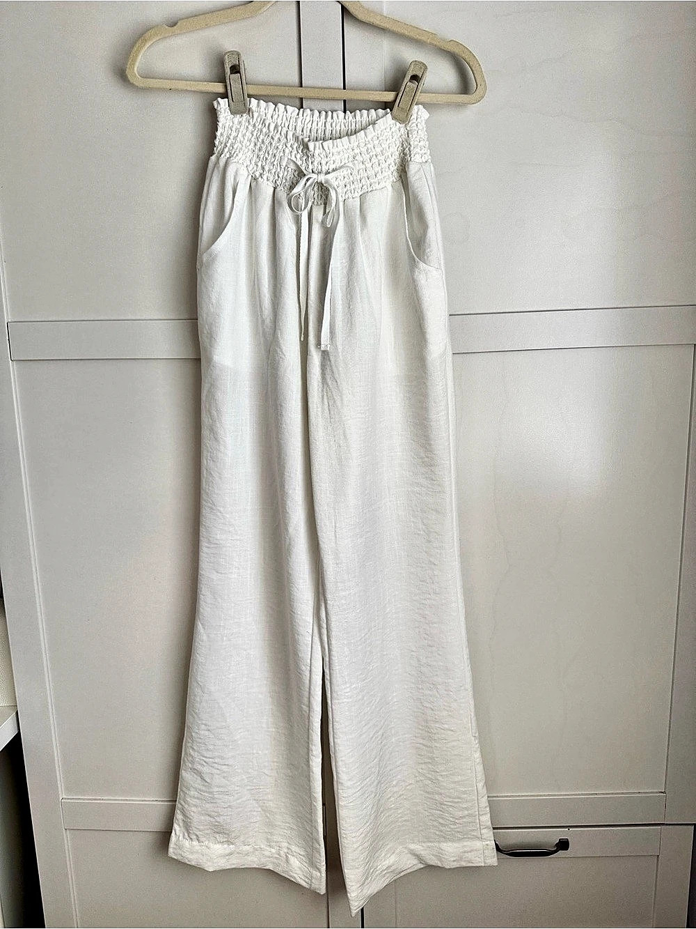 Ci Sono Wide Leg Pants in White Size Small Like New